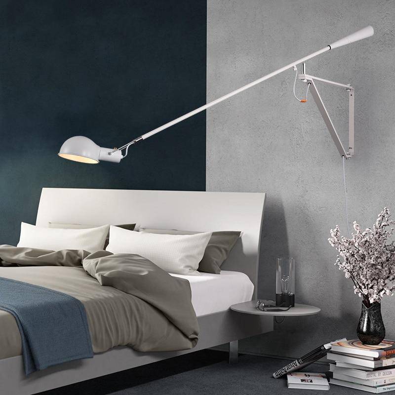 Applique murale design LED avec bras en métal style Loft - vue 2 sur 9