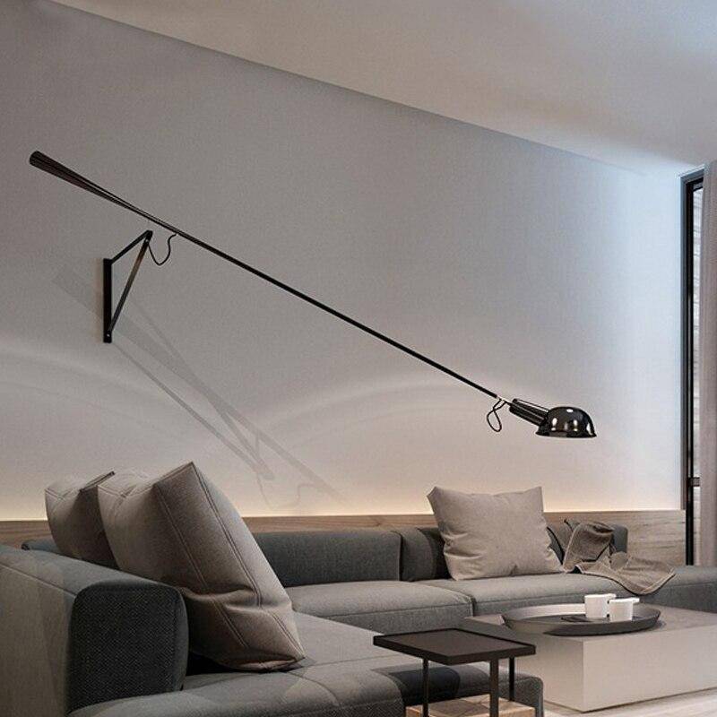 Applique murale design LED avec bras en métal style Loft - vue 3 sur 9