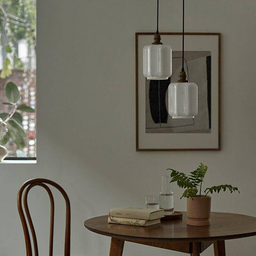 Suspension design en verre blanc style vintage Samy - vue 6 sur 5