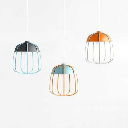 Suspension scandinave LED avec forme de citrouille colorée Hang - vue 2 sur 6