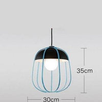 Suspension scandinave LED avec forme de citrouille colorée Hang
