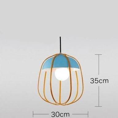 Suspension scandinave LED avec forme de citrouille colorée Hang - vue 6 sur 6