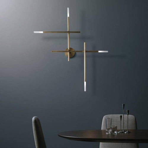 Applique murale moderne LED en métal avec tube luxury - vue 3 sur 6