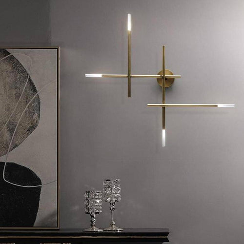 Applique murale moderne LED en métal avec tube luxury - vue 4 sur 6