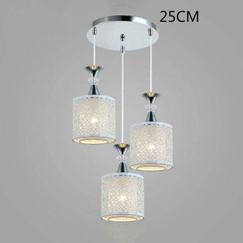 Suspension LED chromé et cristal - vue 4 sur 3