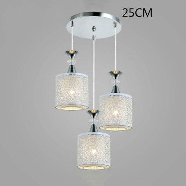 Suspension LED chromé et cristal - vue 3 sur 3