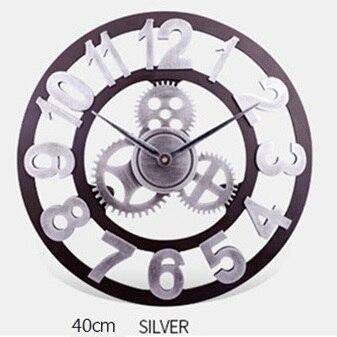 Horloge murale en métal vintage à chiffres romains ou digitaux Numeral - vue 6 sur 9