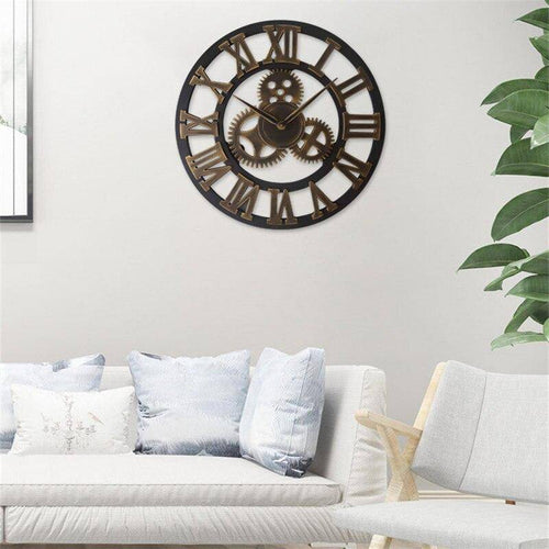 Horloge murale en métal vintage à chiffres romains ou digitaux Numeral - vue 3 sur 9