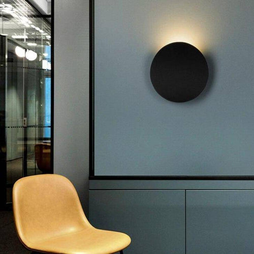 Applique murale design LED avec tuile arrondie en métal - vue 5 sur 9