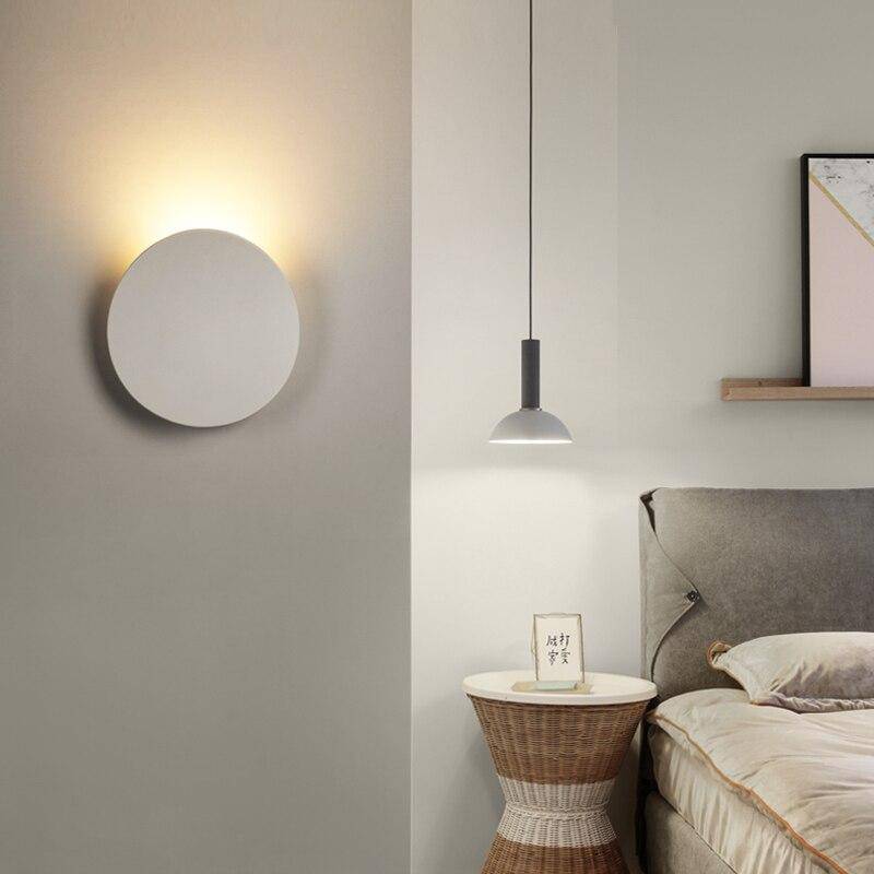 Applique murale design LED avec tuile arrondie en métal - vue 3 sur 9