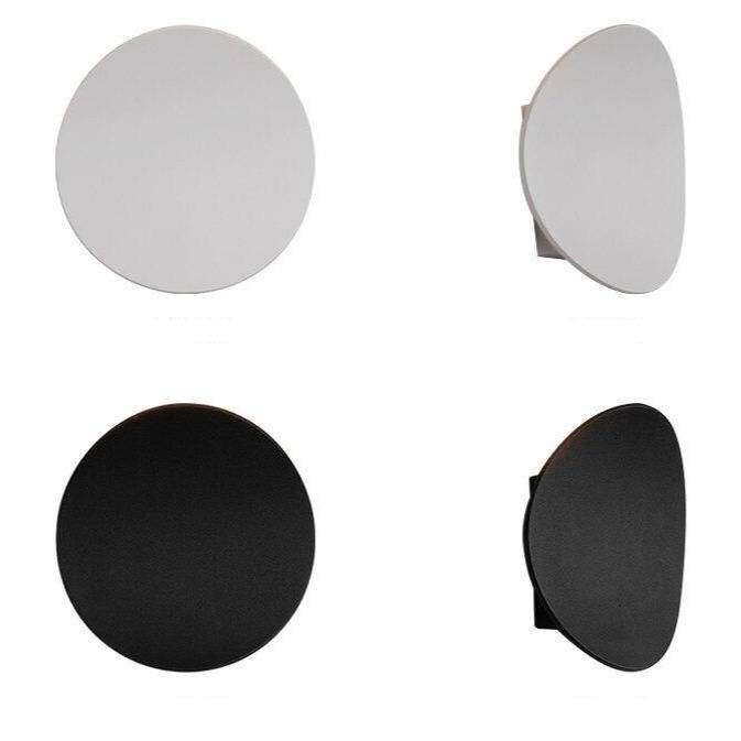 Applique murale design LED avec tuile arrondie en métal - vue 7 sur 9