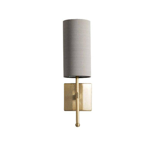 Applique murale design LED avec abat-jour cylindrique gris - vue 10 sur 9