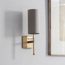 Applique murale design LED avec abat-jour cylindrique gris