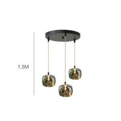 Suspension design à LED en verre coloré - vue 12 sur 12