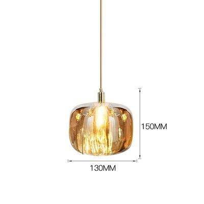 Suspension design à LED en verre coloré - vue 7 sur 12
