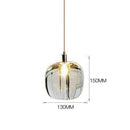 Suspension design à LED en verre coloré