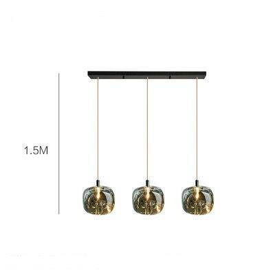 Suspension design à LED en verre coloré - vue 10 sur 12