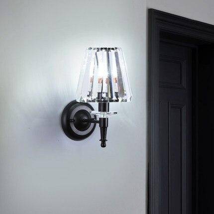 Applique murale design LED avec abat-jour en verre retro - vue 4 sur 4