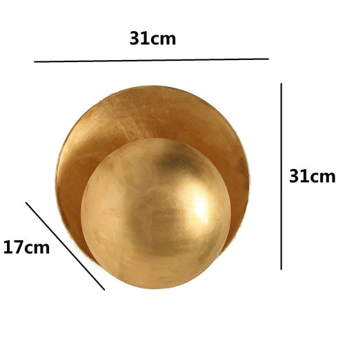 Applique murale design LED en forme de boule métal coloré - vue 3 sur 4