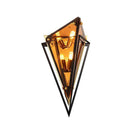 Applique murale design à LED en verre de formes triangulaires