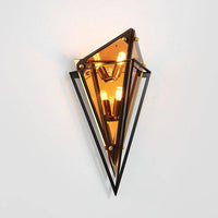 Applique murale design à LED en verre de formes triangulaires