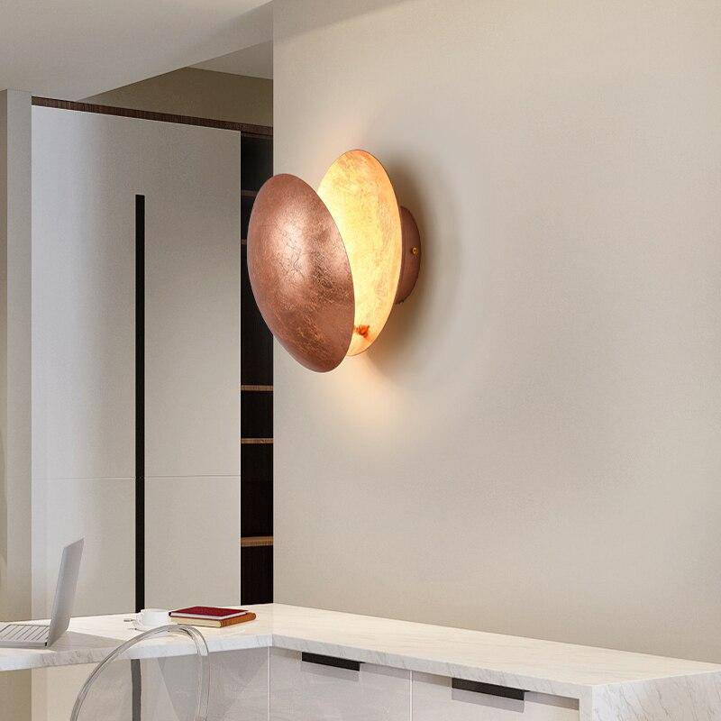 Applique murale design LED avec abat-jour métal coloré et arrondi Luxury - vue 3 sur 7