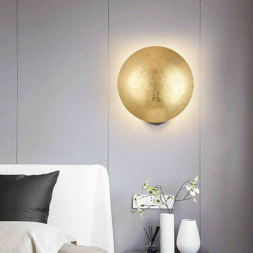 Applique murale design LED avec abat-jour arrondi en métal Luxury - vue 3 sur 8