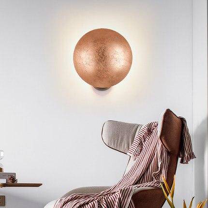Applique murale design LED avec abat-jour arrondi en métal Luxury - vue 4 sur 8