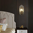 Applique murale design à LED en verre cristal luxury