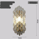 Applique murale design à LED en verre cristal luxury