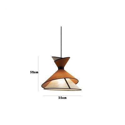 Suspension design LED en métal avec abat-jour asymétrique - vue 5 sur 6