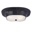 Plafonnier design LED en métal doré style rétro