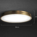 Plafonnier design LED arrondi ultra fin et doré Loft