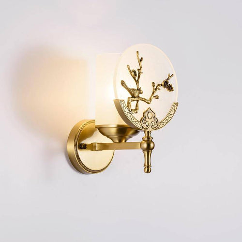 Applique murale LED en marbre avec plusieurs motifs dorées - vue 4 sur 7