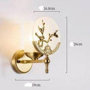 Applique murale LED en marbre avec plusieurs motifs dorées