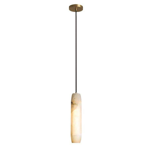 Suspension design LED avec abat-jour en marbre blanc Luxury - vue 5 sur 6