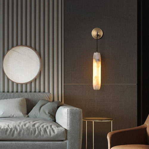 Suspension design LED avec abat-jour en marbre blanc Luxury - vue 2 sur 6