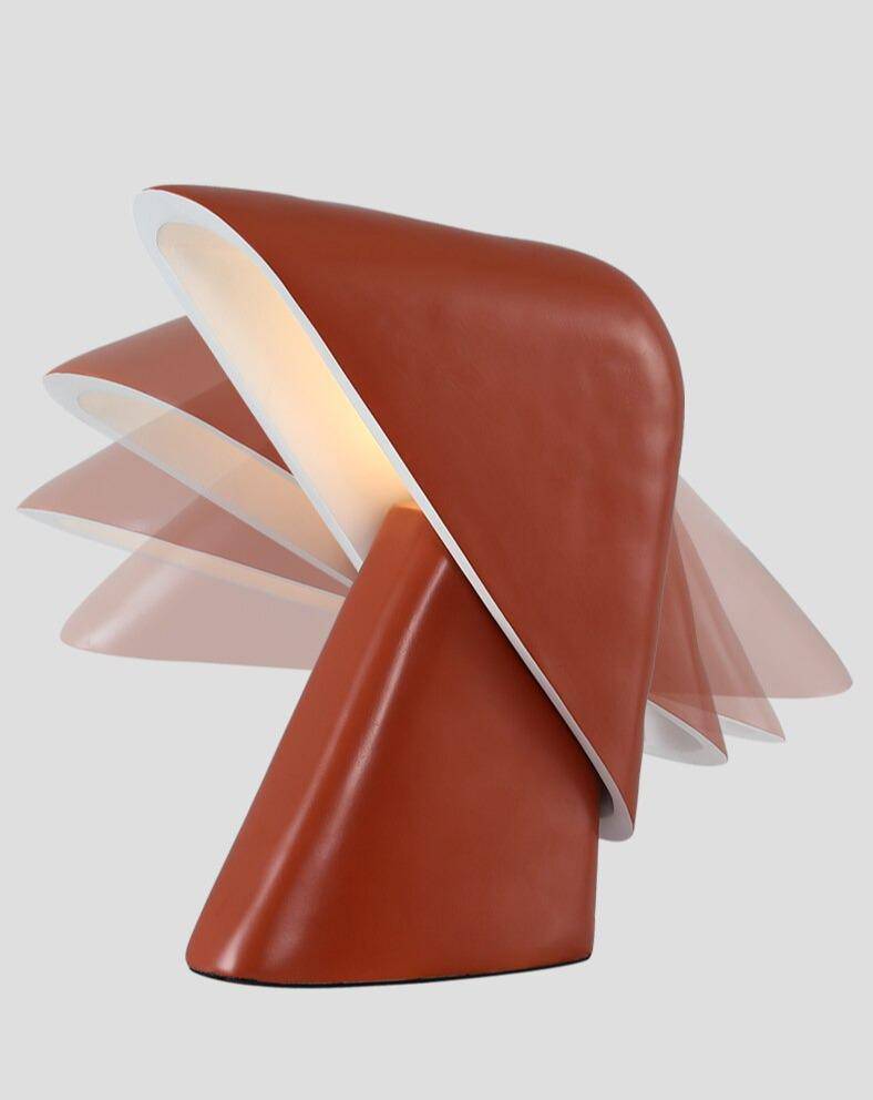 Lampe à poser design LED avec abat-jour triangulaire coloré Luxury - vue 5 sur 8