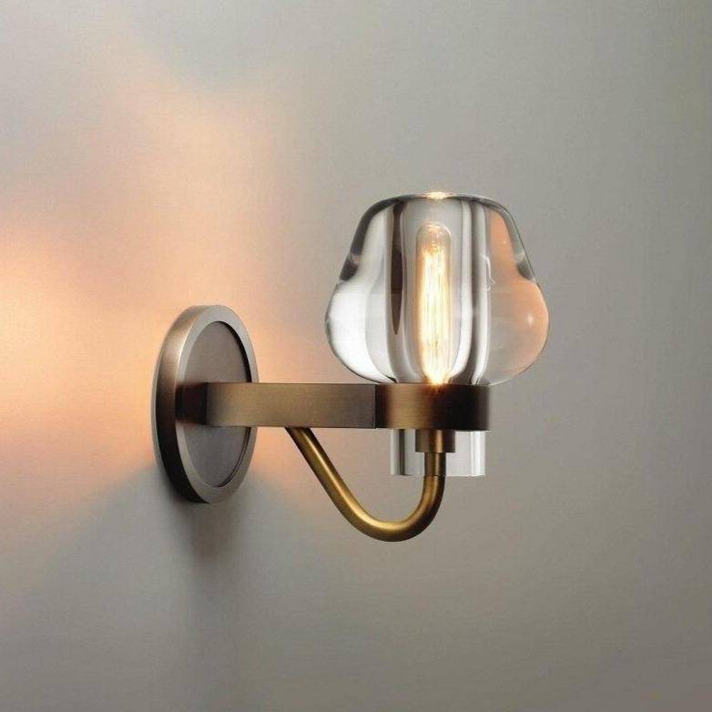 Applique murale moderne cuivré et abat-jour déformé Luxury - vue 3 sur 4