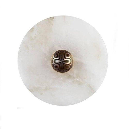 Applique murale design LED avec disque en marbre blanc - vue 4 sur 3