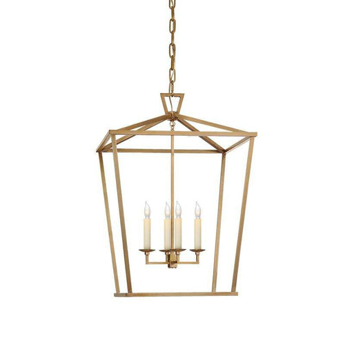Suspension retro LED en métal avec bougies style retro - vue 6 sur 6