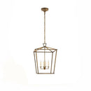 Suspension retro LED en métal avec bougies style retro