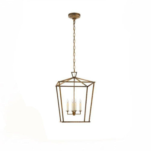 Suspension retro LED en métal avec bougies style retro - vue 5 sur 6