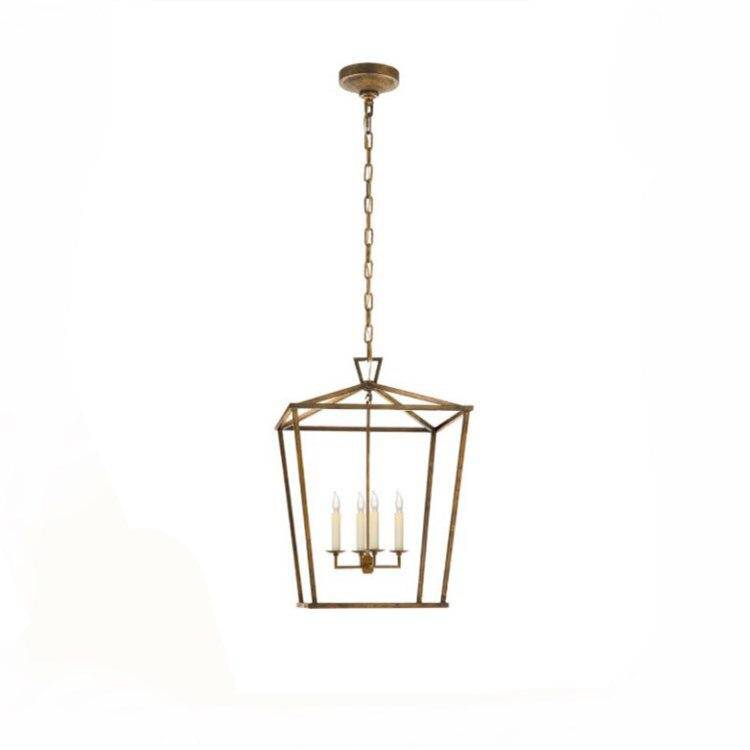 Suspension retro LED en métal avec bougies style retro - vue 5 sur 6