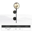 Applique murale design LED en forme de clé noir style japonais
