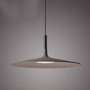 Suspension design LED avec abat-jour chapeau en ciment gris