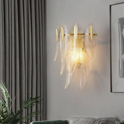 Applique murale design LED en feuille de verre Coffee - vue 2 sur 3