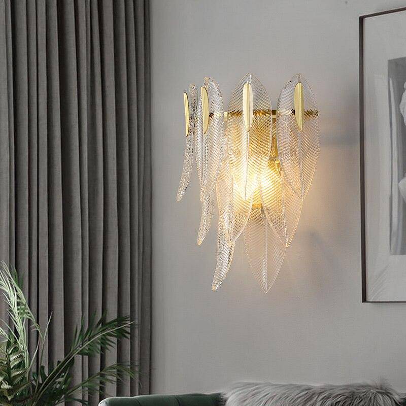Applique murale design LED en feuille de verre Coffee - vue 2 sur 3