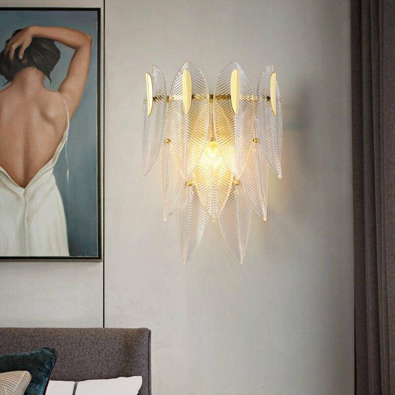 Applique murale design LED en feuille de verre Coffee - vue 3 sur 3