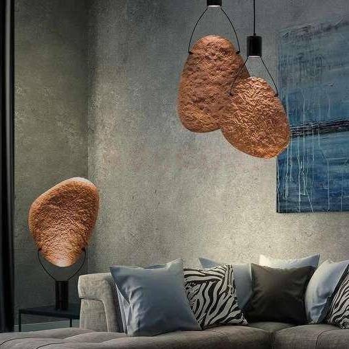 Suspension design LED avec tuiles en métal Creative - vue 2 sur 2